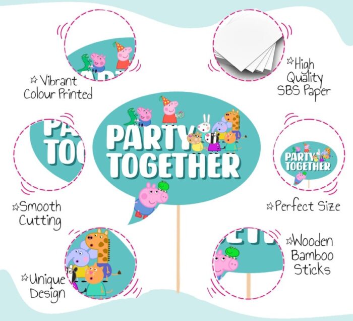 26 piece peppa pig props peppa pig party props peppa pig original imagg6ghbuysyhka