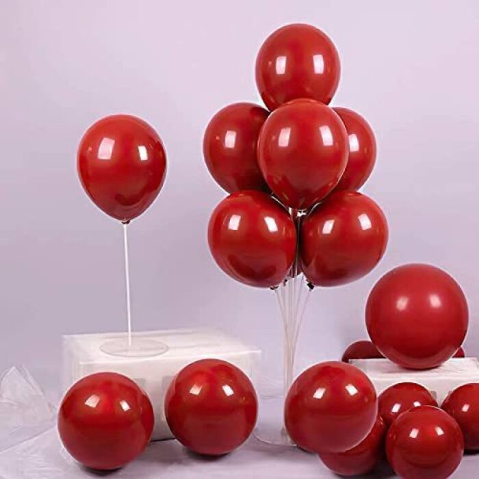 3 50 premium metallic red latex balloons for decoration 50pcs original