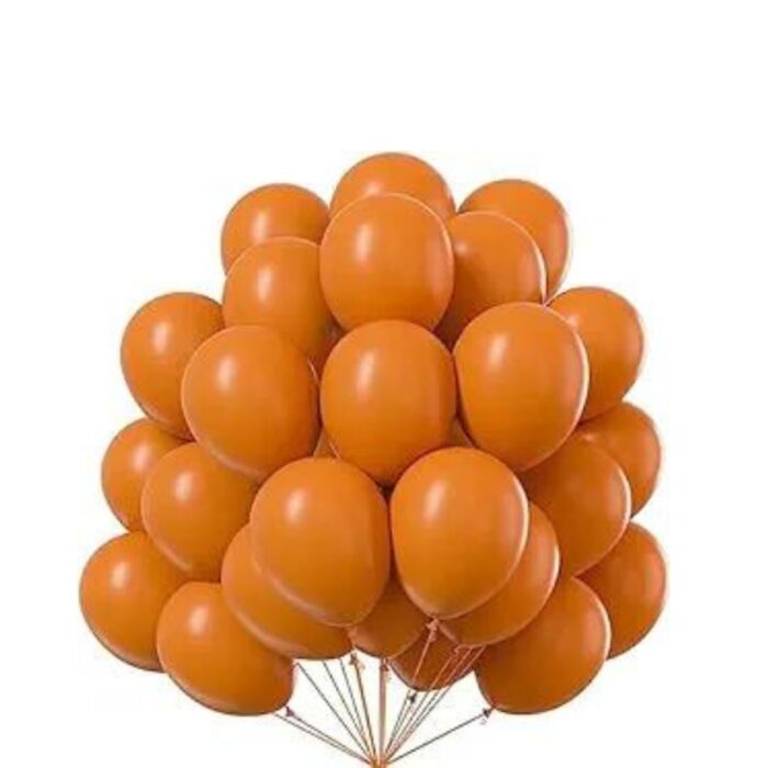 50PC Orange Latex Balloons 10