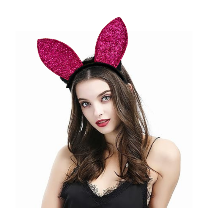 703879 Play Boy Bunny Ears Shimmery Hot Pink Headband 1PC 629e7244 ba27 436f 82fd 2746897fb022