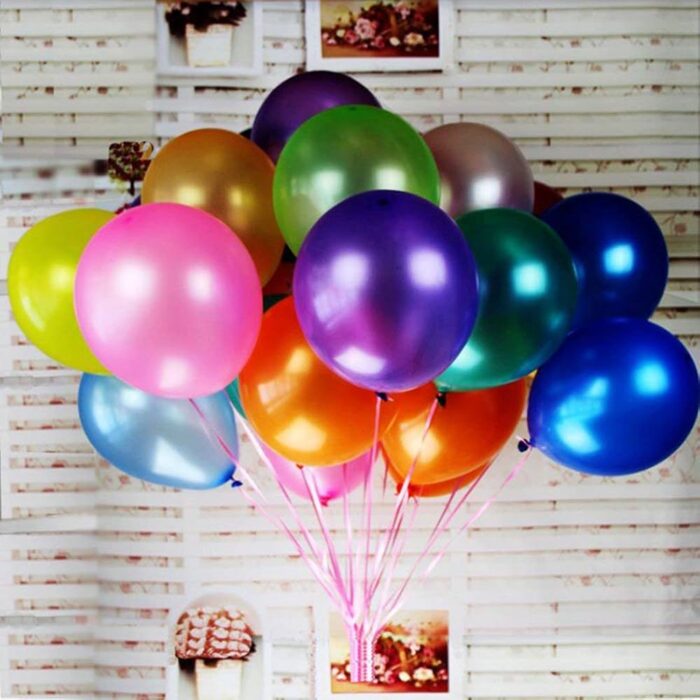 Metallic Color Balloons for Party Decorations Pack of 100