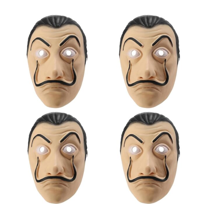 Money Heist Salvador Dali Mask Pack of 4