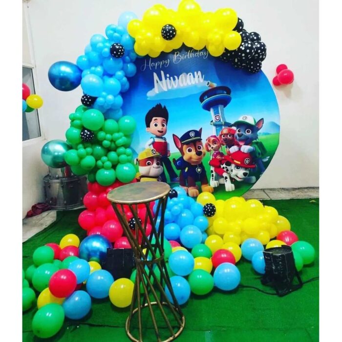 Paw Patrol Theme Birthday Party Decoration In Bangalore