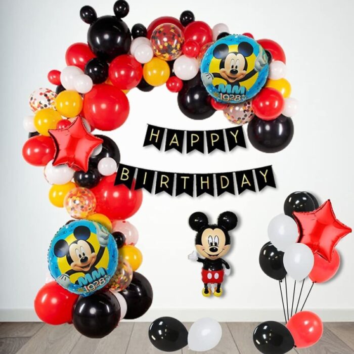 mickey mouse birthday decoration kit combo pack of 99 pcs for original imagd3dmjg7qp2dc