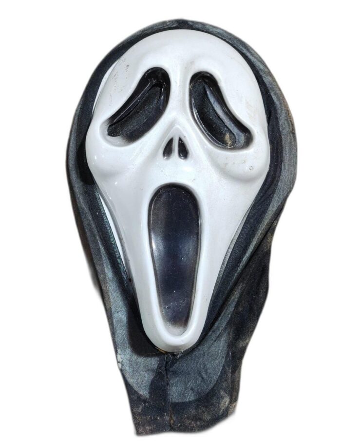 plastic ghost face mask