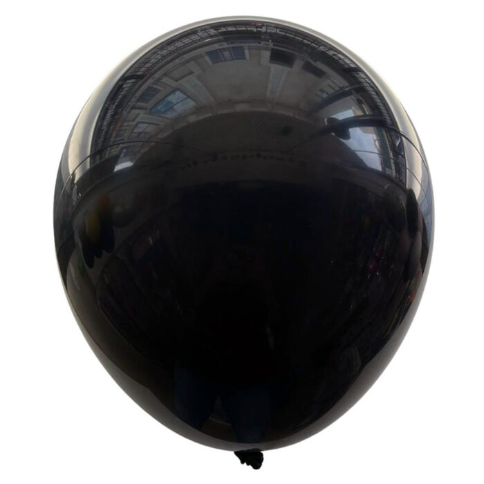 12inches standard latex balloons black isolated partywholesale hub